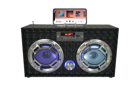 Retro Soundwave - LED Boombox Speaker
